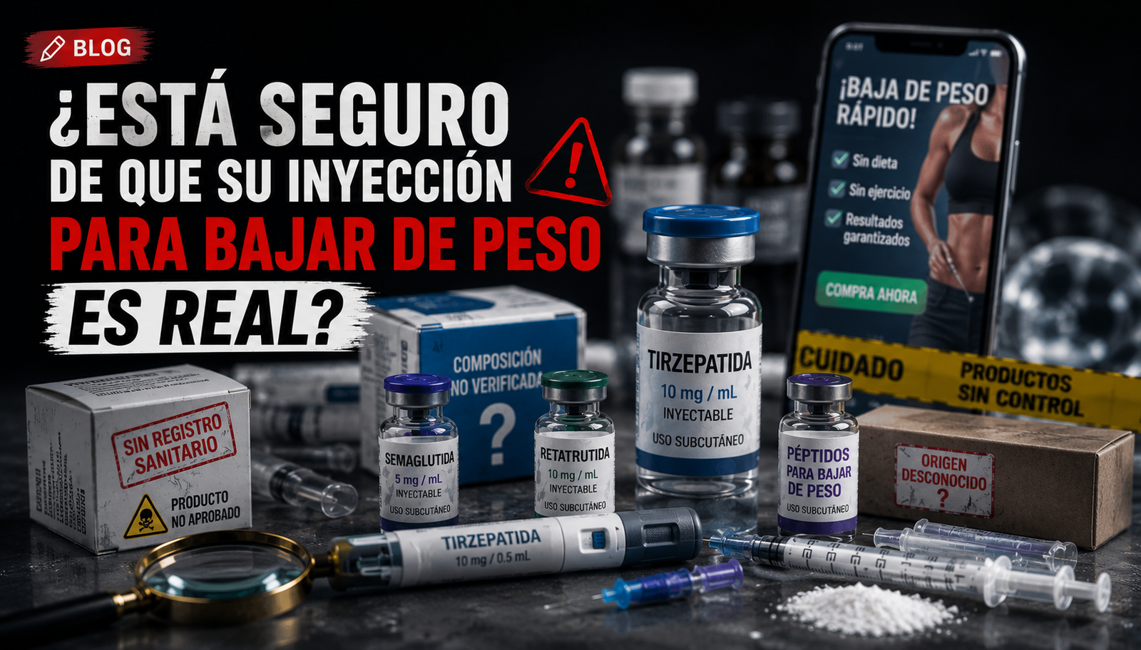 ¿Sabe realmente qué contiene la inyección que está utilizando para bajar de peso?
